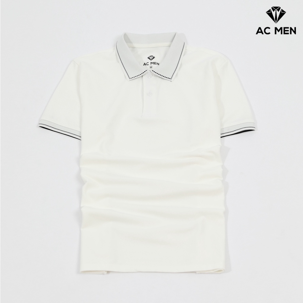 Áo Polo nam cổ bẻ cổ tay phối kiểu đơn giản, vải cá sấu Cotton xuất xịn, chuẩn form, sang trọng, lịch lãm AC MEN CB499TR