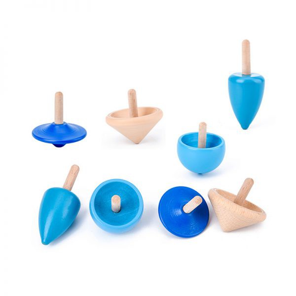 ĐỒ CHƠI GIÁO DỤC CON QUAY GỖ – Spinning Tops