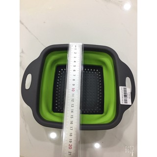 ❤️Rổ vuông silicol gấp gọn nhà bếp ✌️
