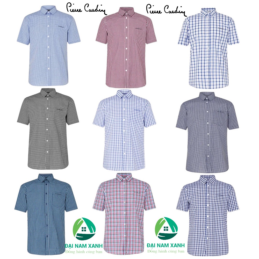 Áo sơ mi nam ngắn tay Pierre Cardin YD - Hàng size châu Âu
