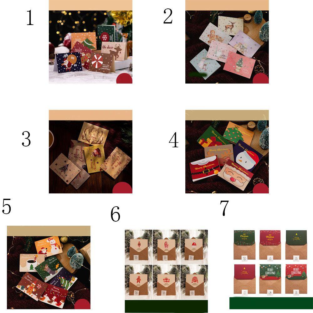 Set 6 Tấm Thiệp Chúc Mừng Trang Trí Không Khí