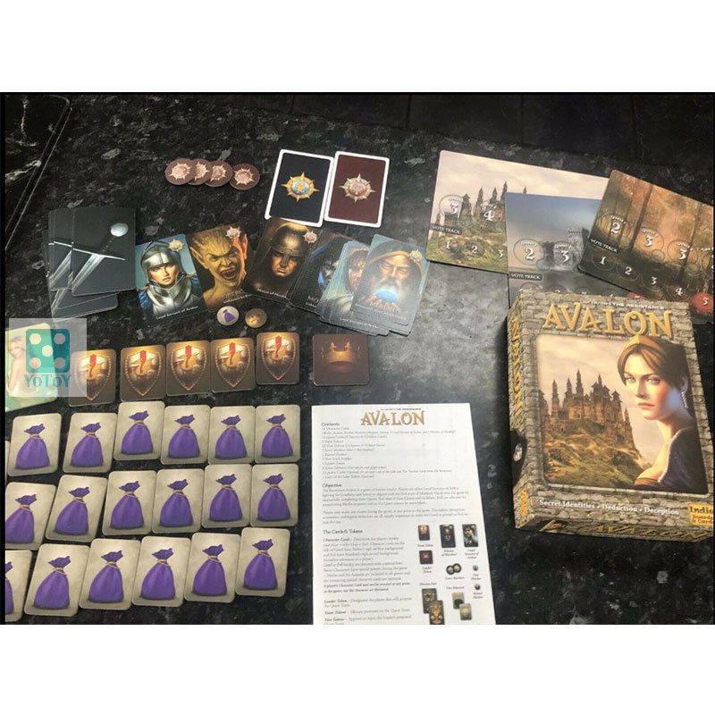 Avalon boardgame – Trò chơi thẻ bài nhập vai chiến thuật bản tiếng anh chất lượng các phiên bản