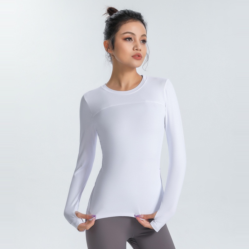 Lululemon Áo thể thao tập yoga dài tay bằng vải lưới co giãn thiết kế chéo lưng thời trang nữ 1291