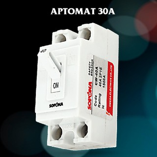 ⭐ Cầu dao điện Aptomat 30A CW Cầu giao điện chống cháy Hợp kim đồng SOPOKA