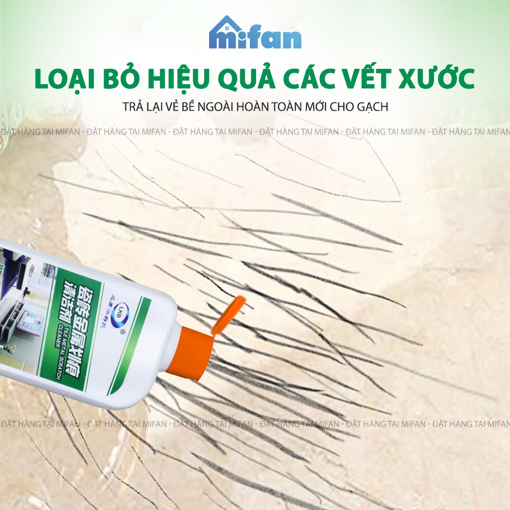 Dung Dịch Làm Sạch Vết Xước Sàn Gạch LKB 260ml - Tẩy Cực Mạnh, An Toàn, Không Hại Gạch - Hàng Chính Hãng