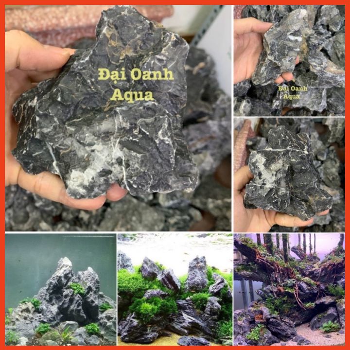 Đá Kẹp Kem Trang Trí Bố Cục Bể Cá Thủy Sinh, Đá Setup Bể Cá Cảnh