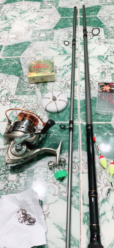 combo bộ cần câu 3m rỗng + Máy 7000 tay quay inox cần cực khoẻ bộ y hình