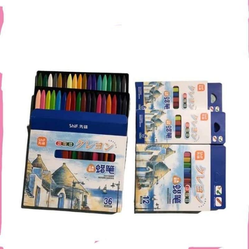 Bộ 6-12-18 Bút Sáp Màu Hữu Cơ Cho Bé Tập Vẽ - Cao Cấp Tự Nhiên An Toàn
