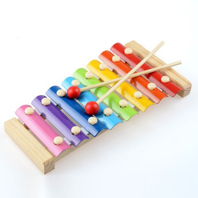 Đàn Gõ Xylophone 8 Thanh Âm Nốt Nhạc Piano Bằng Kim Loại, Phát Ra Âm Thanh, Đồ Chơi Thông Minh Giúp Các Bé Học Âm Nhạc.