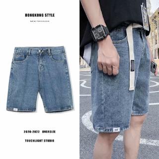 European and American fashion men's short denim shorts
