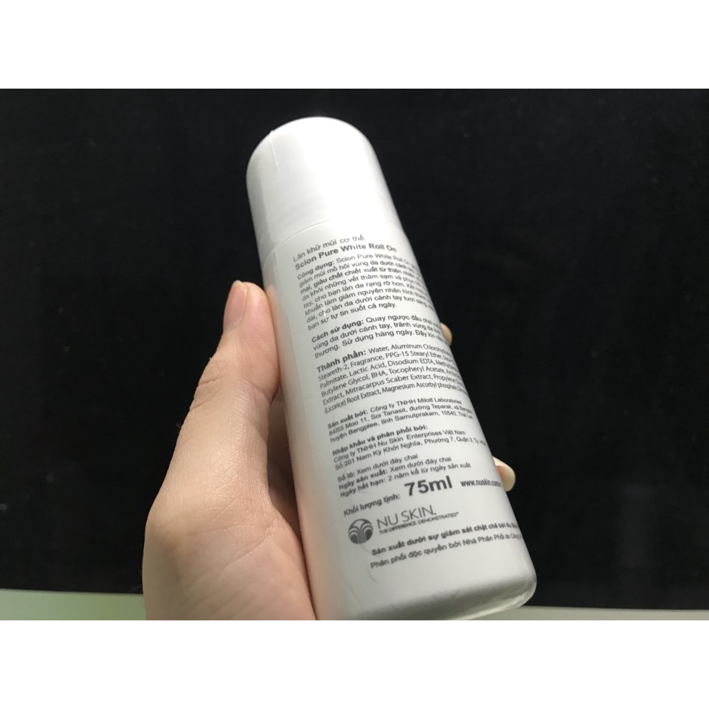 Lăn Khử Mùi Scion Nuskin Pure White Roll On Mỹ 75ml | BigBuy360 - bigbuy360.vn