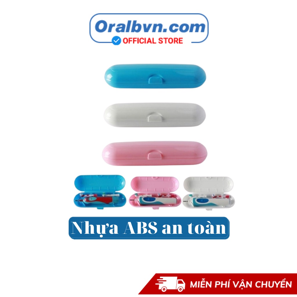 Hộp đựng bàn chải đánh răng điện Oral-B chính hãng chống bụi, nhỏ gọn cho du lịch (Tương thích Oral-B, Philips)