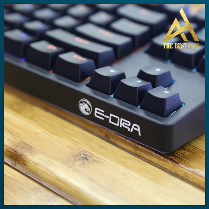 Bàn Phím Cơ Máy Tính Gaming Chính Hãng Có Dây EDRA EK387 Đèn LED RGB - Keyboard PC Laptop Gameming