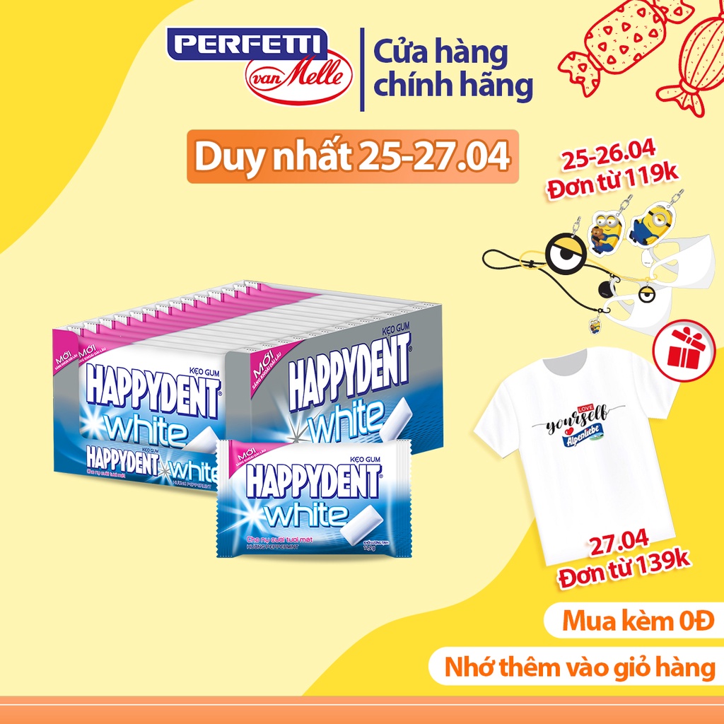 Sing gum Happy Dent (hộp 15 vỉ)