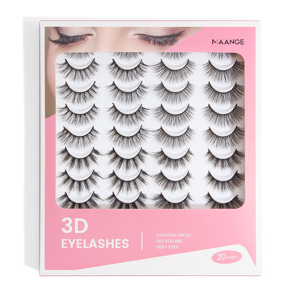 Bộ 20 Cặp Lông Mi Giả MAGEFY 6D Trang Điểm Tự Nhiên Xinh Xắn