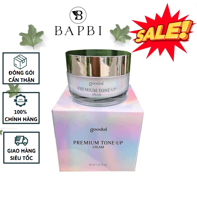 Kem Ốc Sên Dưỡng Trắng Da Goodal Premium Snail Tone Up Cream Mini 10ml &amp; 30ml Hàn Quốc Chính Hãng