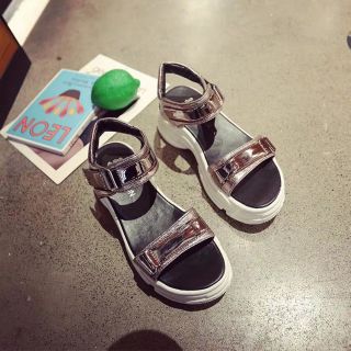 Dép quai hậu độn đế ánh bạc (size 35-39)