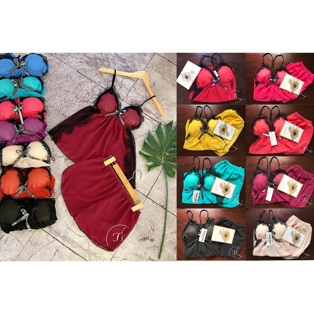 Đồ ngủ sexy nữ - Váy Ngủ Ren Voan Mềm Mại, Gợi Cảm, Tạo Vẻ Đẹp Đầy Quyến Rũ Cho Các Nàng < 60kg