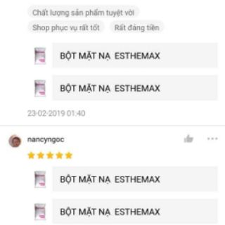Bột mặt nạ dẻo Jelly mask Esthemax