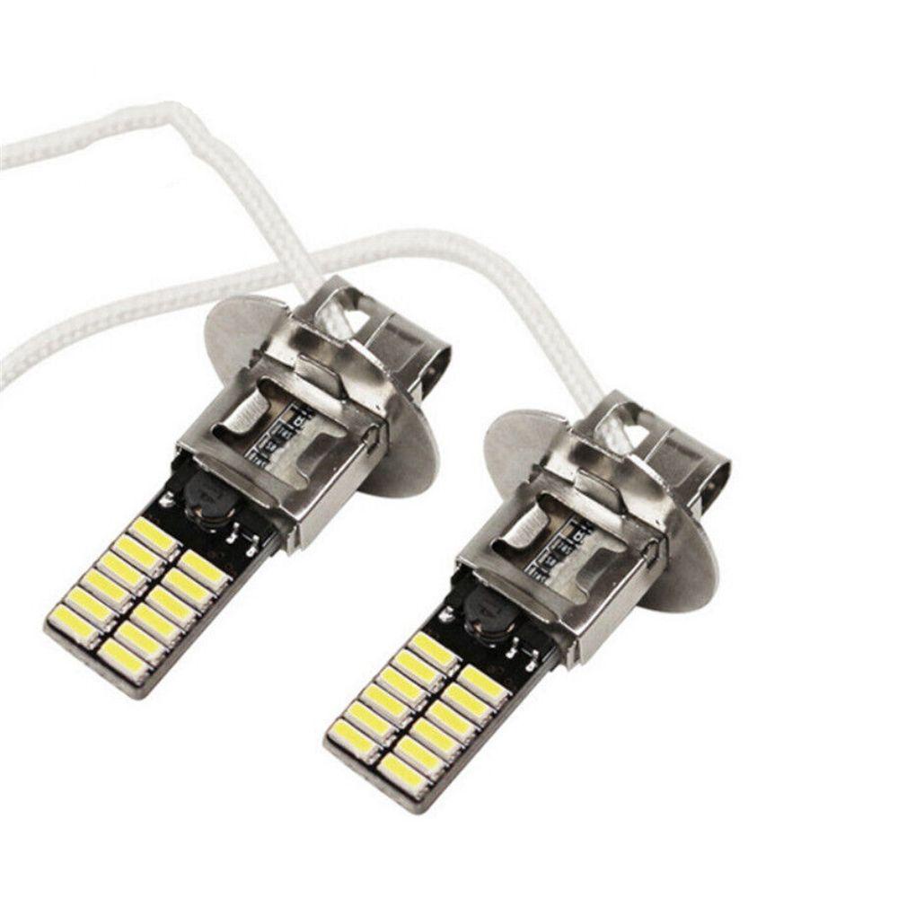 Bộ 2 Đèn LED Phá Sương Mù Siêu Sáng H3 DRL Chuyên Dụng Cho Xe Hơi