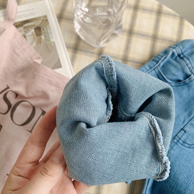 Quần Denim Ống Loe Thời Trang Hàn Quốc Cho Bé Gái