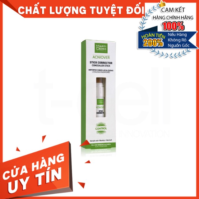 [HÀNG NHẬP KHẨU] Bút Che Khuyết Điểm Và Làm Giảm Mụn - MartiDerm Acniover Cover Stick Corrector (15ml)