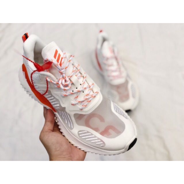 Giày Nam nữ Alpha Bounce Beyond lưới cao cấp (trắng đỏ)