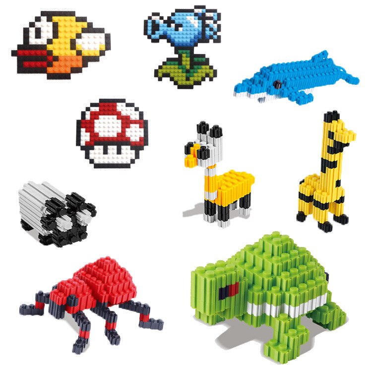 Bộ Đồ Chơi 500 Mảnh Khối Lắp Ráp Mô Hình 8mm