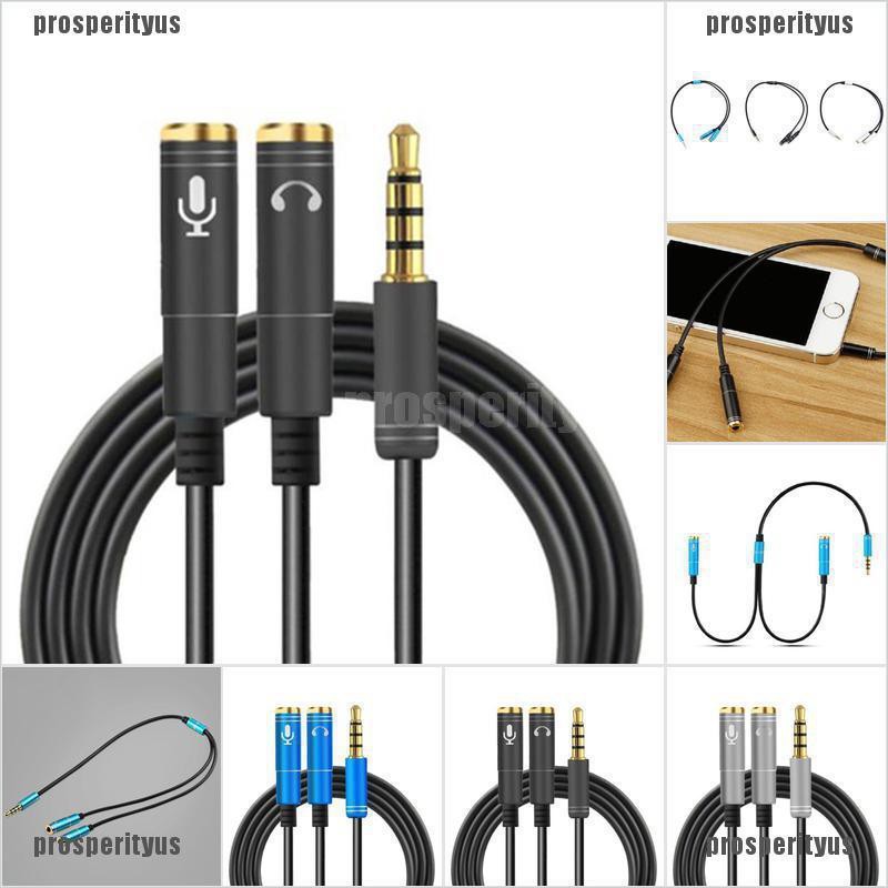 Cáp Chuyển Đổi Âm Thanh Aux 3.5mm + Mic Chuyên Dụng