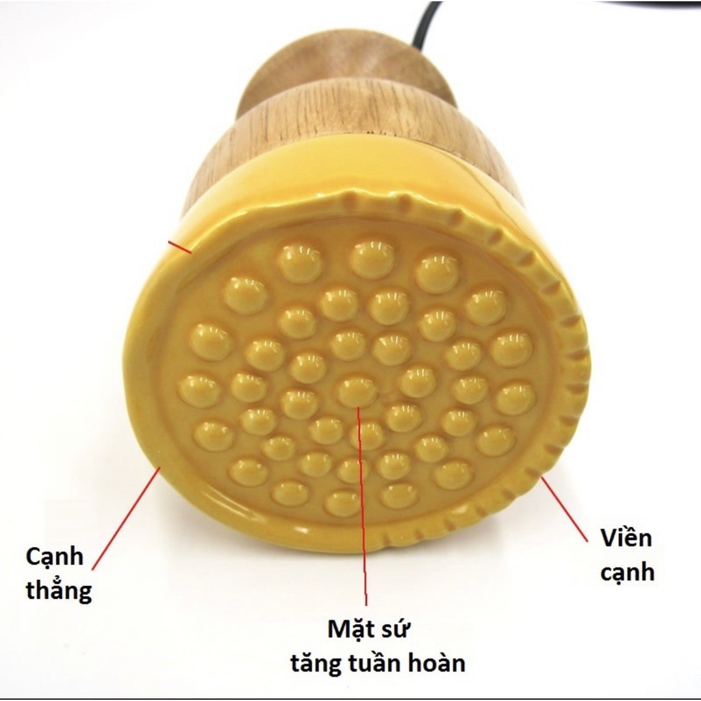 Cốc Nhiệt Máy Đả Thông Kinh Lạc Có Đèn Dùng Trong Spa Đông Y