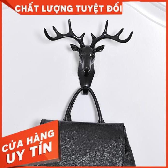 [Hàng loại 1] Móc dán tường hình chịu lực, móc dính tường treo chìa khóa, đồ đạc hình đầu hươu