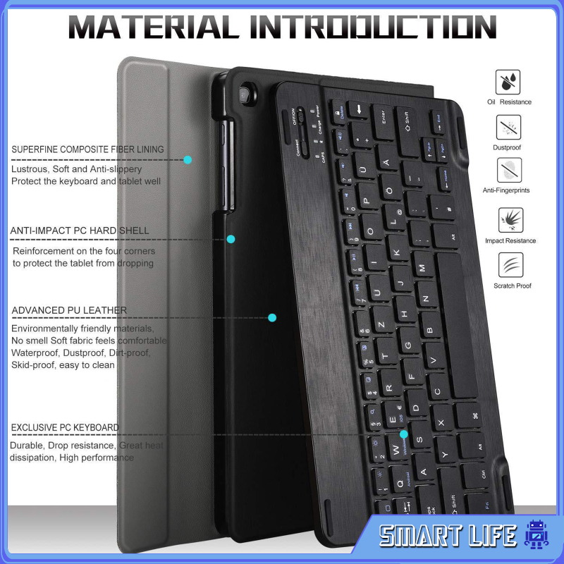 Bao Da Kèm Bàn Phím Cho Samsung Galaxy Tab S6 Lite 10.4 '' | BigBuy360 - bigbuy360.vn