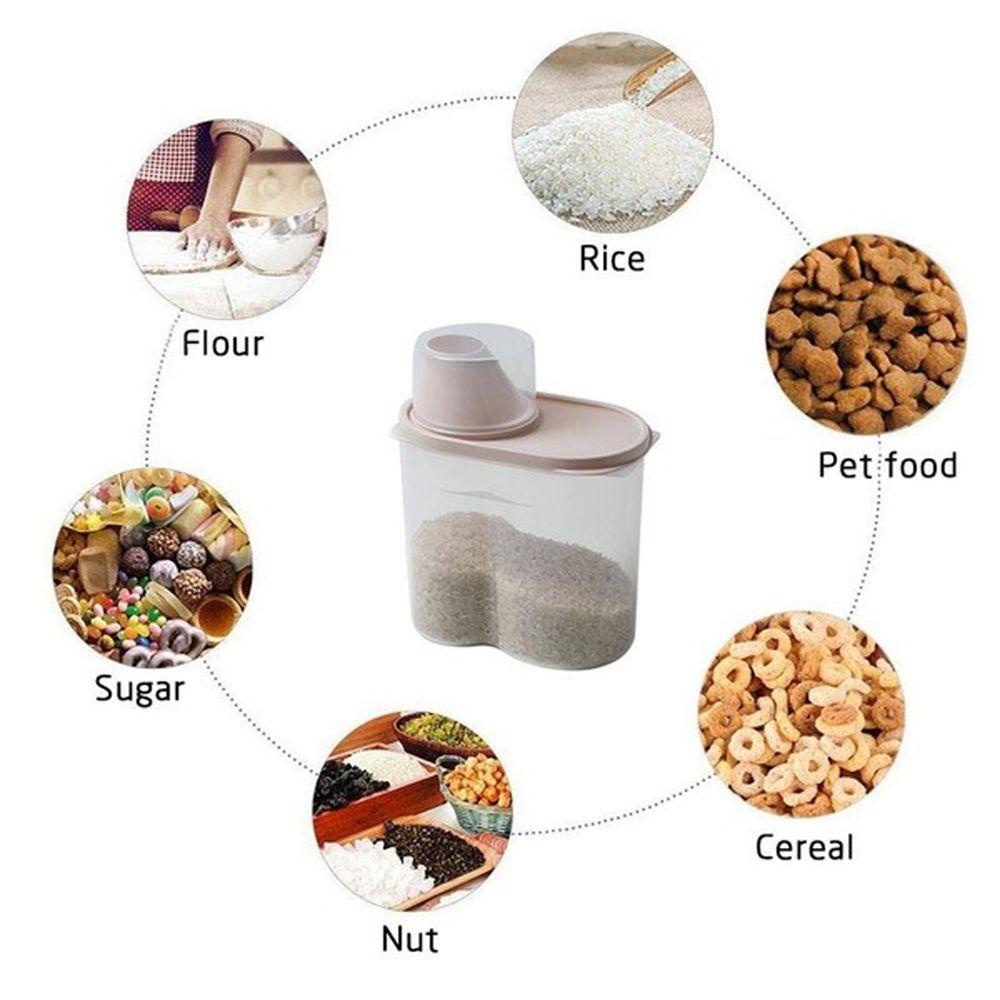 KUNHEV Hộp Nhựa Đựng Thực Phẩm Khô Kín Khí Dung Tích 1.9L / 2.5L