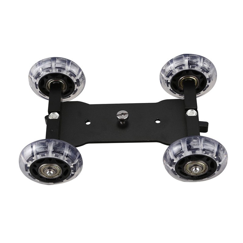 [Hot Sale]Mobile Rolling Sliding Dolly Stabilizer Skater Slider 11 Inch Articulating Magic Arm Camera Rail Stand Photography Car