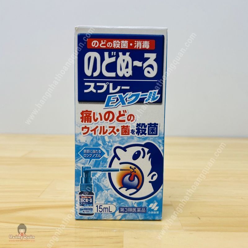 Xịt Họng Kobayashi Giảm Ho,Rát Họng Ngừa VR 15ml Nhật Bản BẠC HÀ