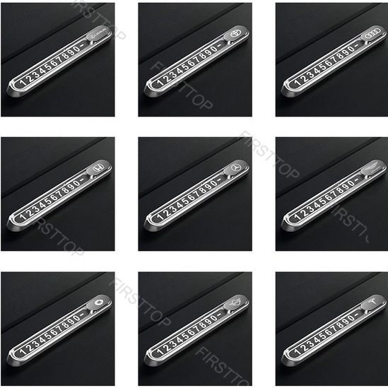 Bảng Số Điện Thoại Bằng Hợp Kim Nhôm Siêu Bền Cho Mercedes, BMW ,Hyundai ,Mazda ,Kia