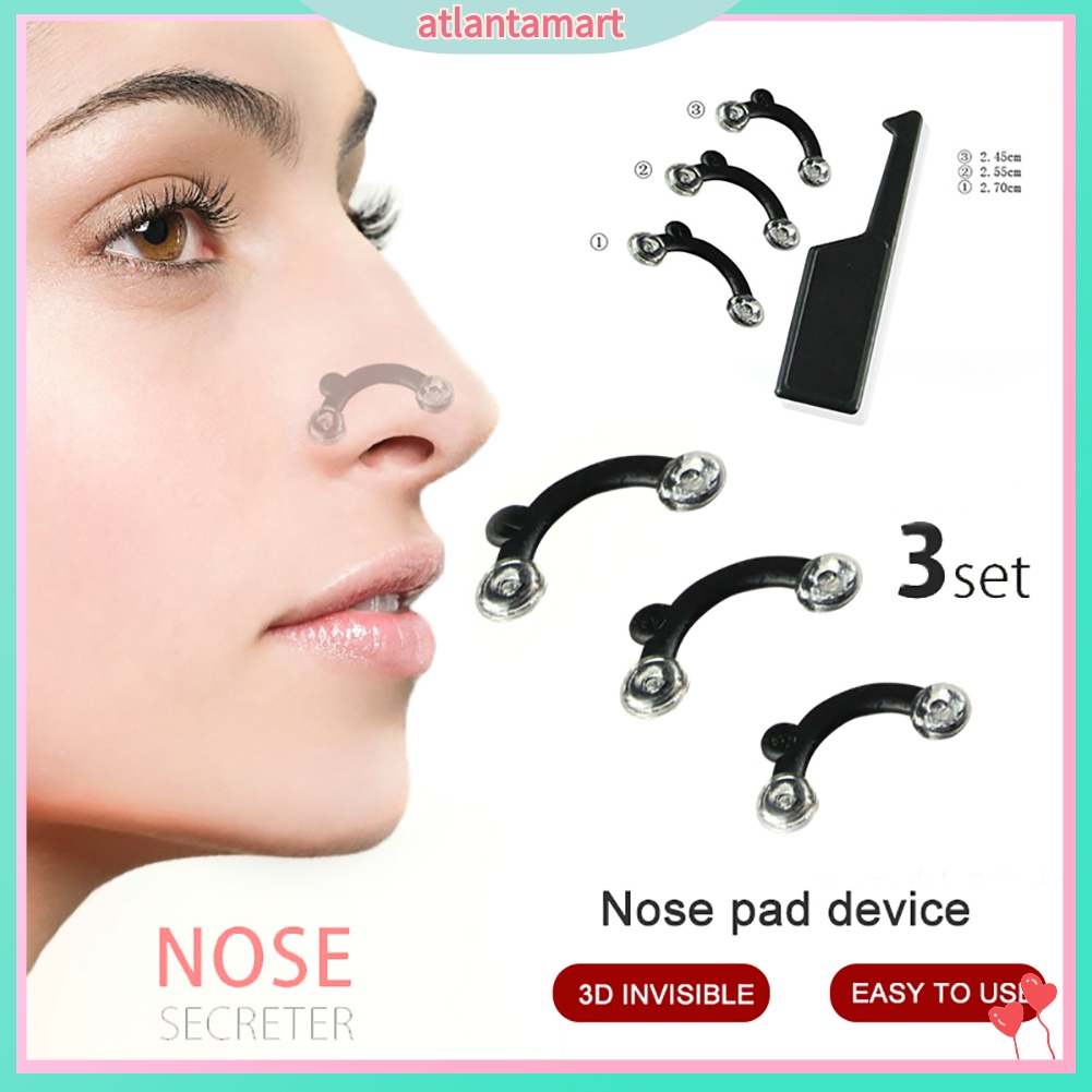 [Hàng mới về] Set 6 kẹp nâng mũi 3D không đau thiết kế đeo vô hình tiện dụng