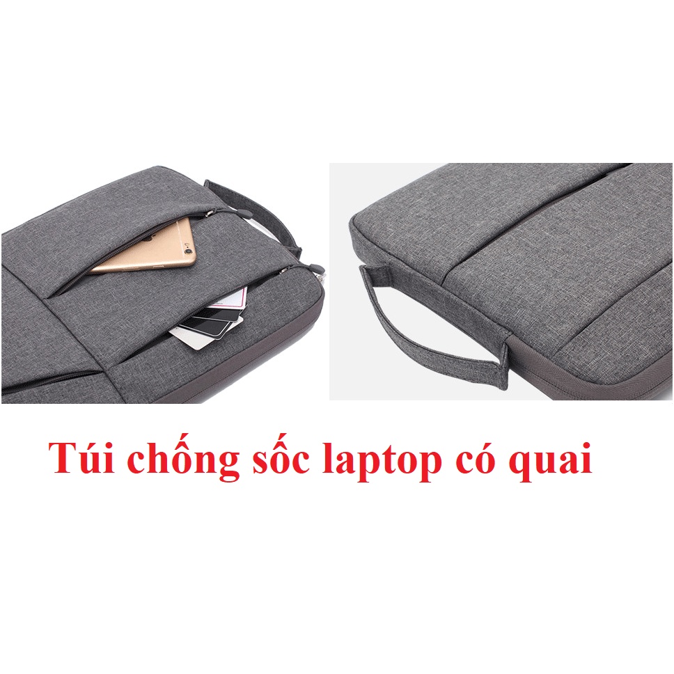 Túi chống sốc cho Laptop 15'' nhiều ngăn có quai sành điệu