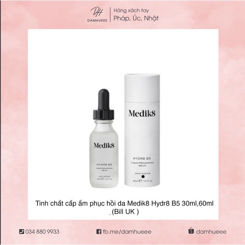 serum dưỡng ẩm , phục hồi hyra8 B5 medik8