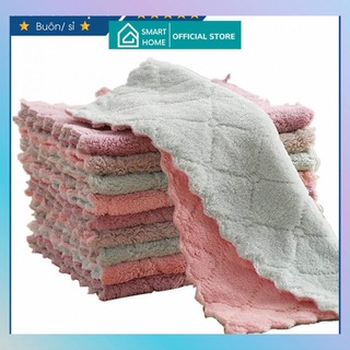 Sét 5 khăn lau đa năng 2 mặt mềm mịn xịn xò