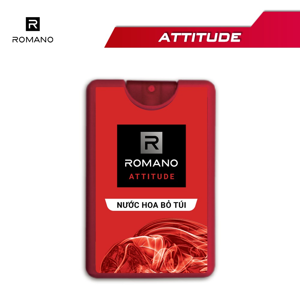 [Gift] Nước hoa bỏ túi Romano Attitude nhanh chóng tiện dụng 18ml