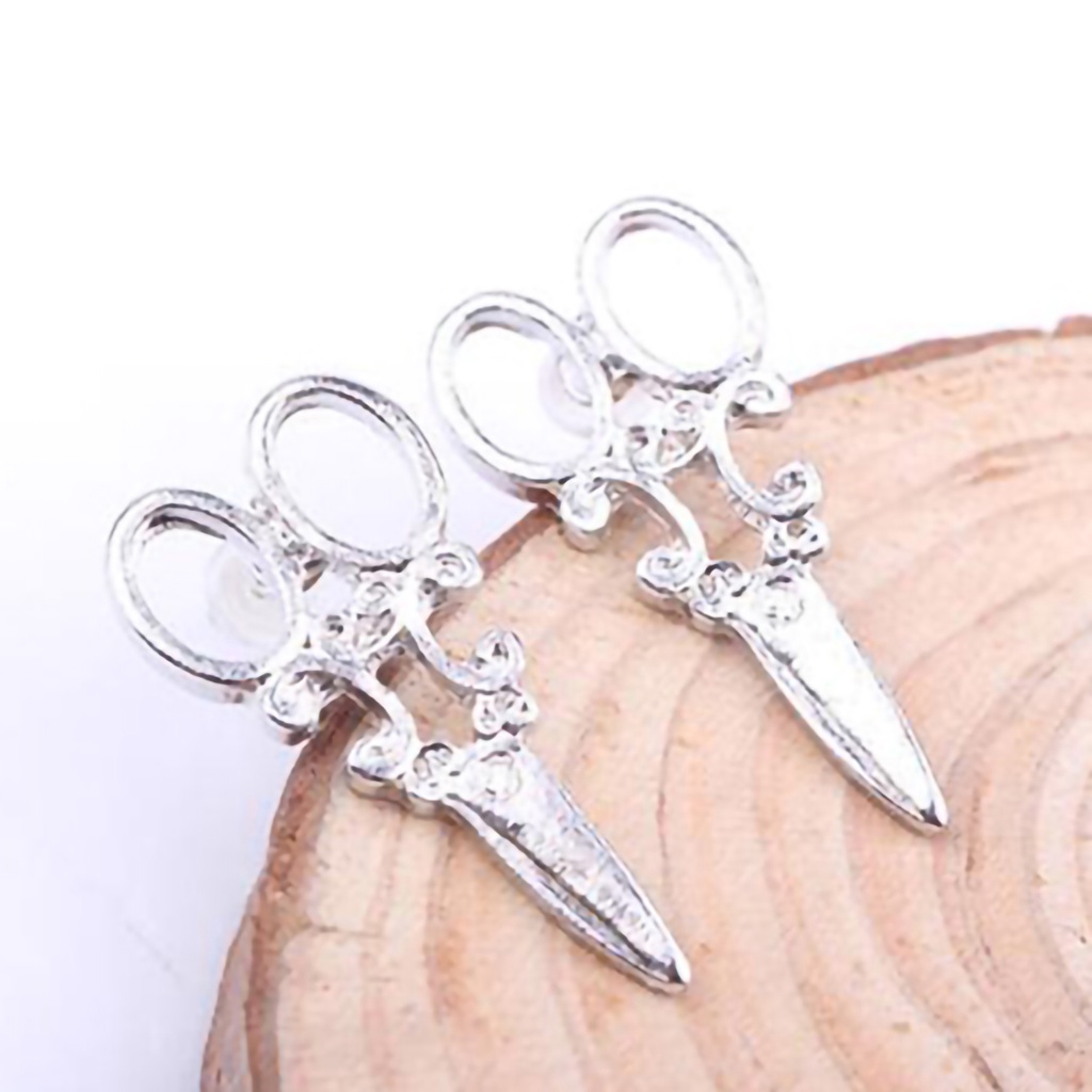 Bông Tai Hợp Kim Hình Cây Kéo Độc Đáo