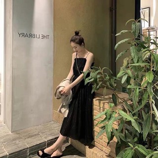 váy dây xếp ly ngực có ảnh thật