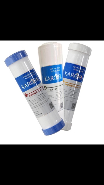 Bộ 3 lõi lọc Karofi chính hãng( tem cào )