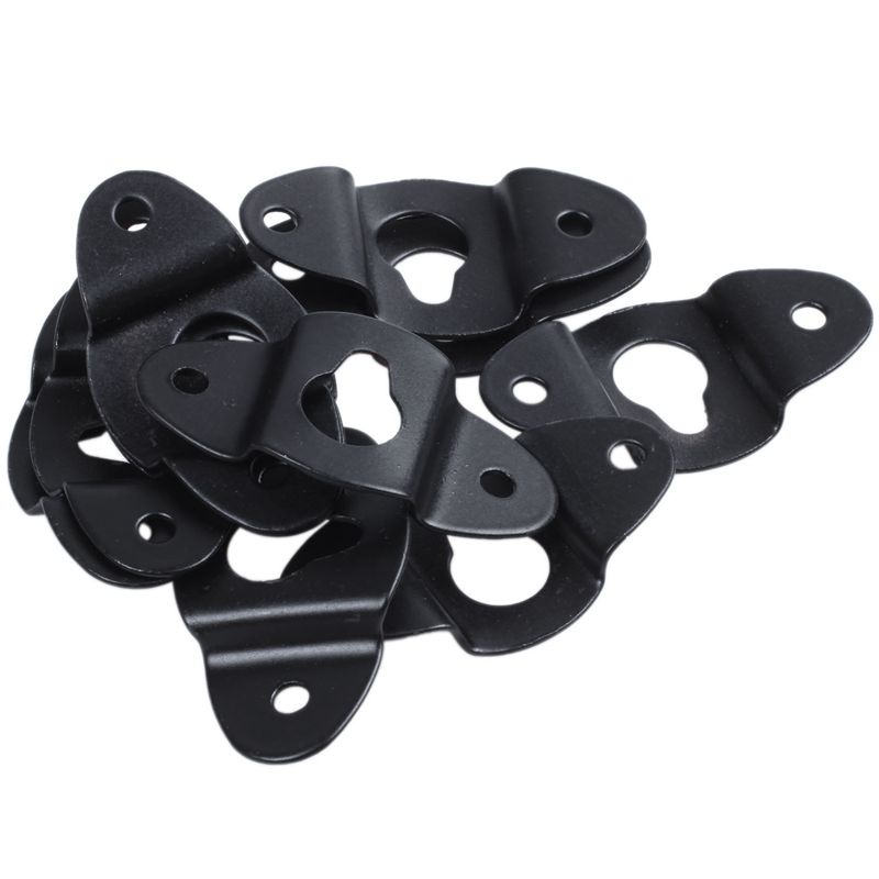 Bộ 10 Móc Treo Loa Gắn Tường Bằng Sắt Màu Đen Dài 4.8cm