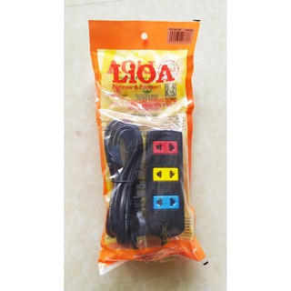 Ổ cắm lioa 3 mét , 5 mét - 3 ổ cắm, 4 ổ cắm