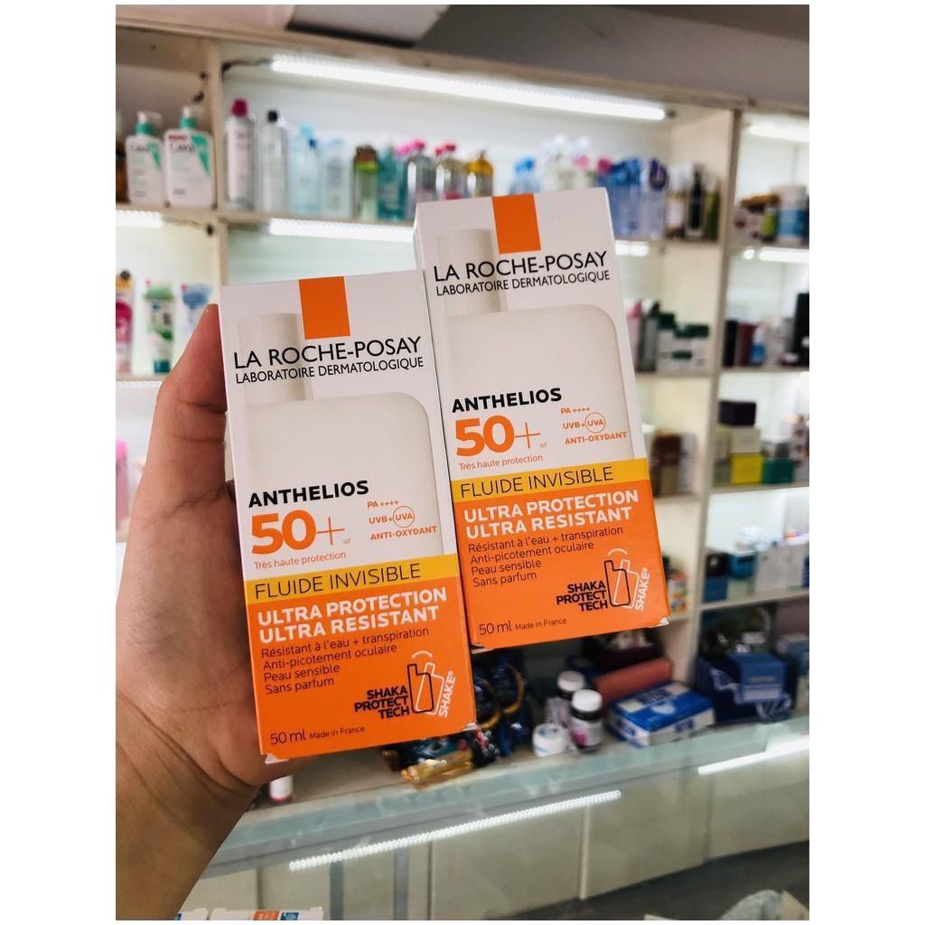 Kem Chống Nắng La Roche Posay dành cho da nhạy cảm, La Roche Posay Anthelios Invisible Fluid SPF 50+