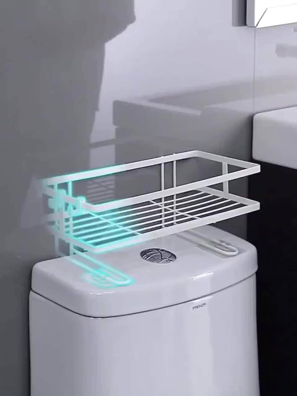 Kệ bồn cầu, kệ nhà vệ sinh gác bồn toilet CHIAN - Thiết kế sang trọng - Tải trọng 6kg -  Sơn tĩnh điện chống gỉ 5 lớp | BigBuy360 - bigbuy360.vn