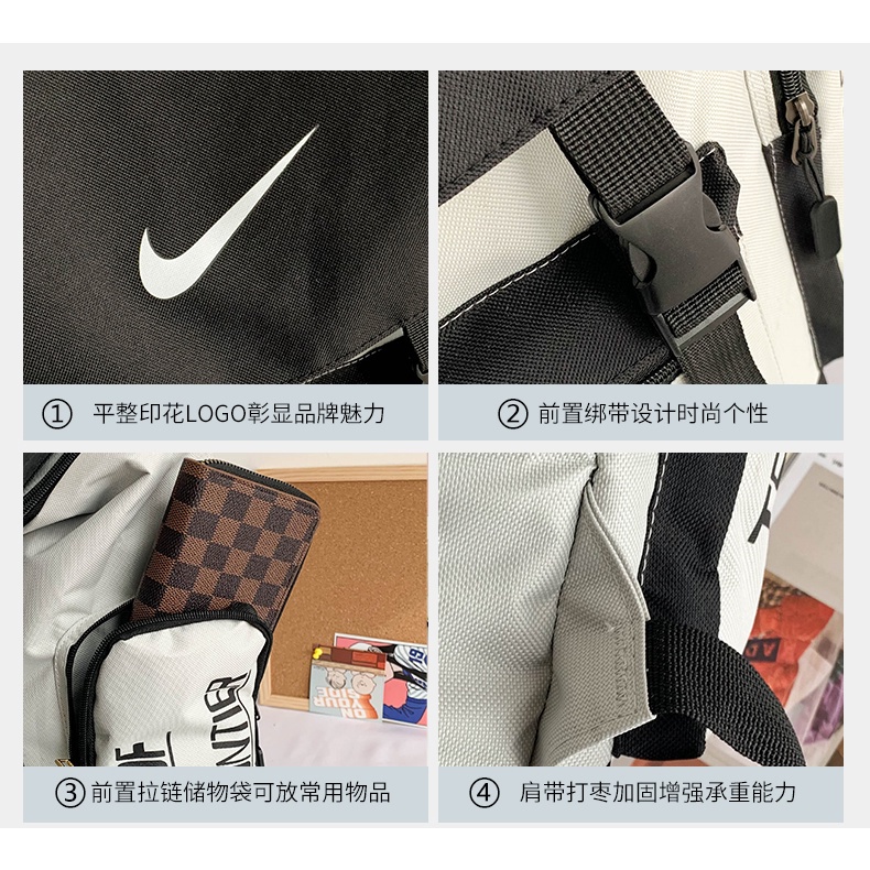 Ba Lô Thể Thao Nike Cỡ Lớn Kiểu Hàn Quốc Cá Tính Cho Cặp Đôi
