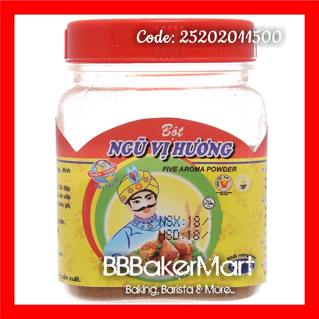 Bột NGŨ VỊ HƯƠNG hiệu Thiên Thành - Hủ 50gr